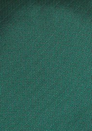 Solid Matte Herringbone Tie in Hunter Green