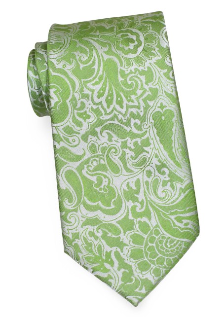 Floral Paisley Tie in Midori