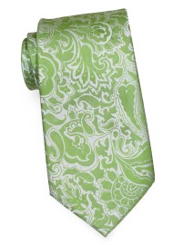 Floral Paisley Tie in Midori