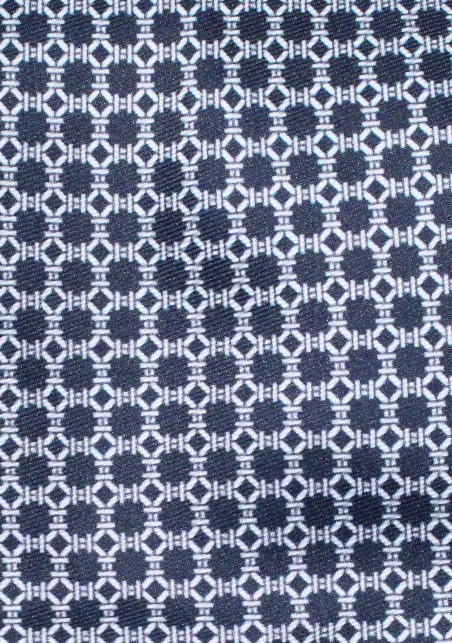 Navy Kids Tie | Geometric Designer Print Tie for Kids in Navy Blue
