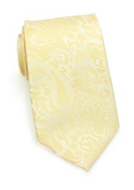 Paisley Tie in Canary Yellow
