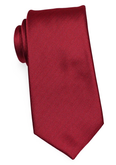 Herringbone Designer Tie in Cherry