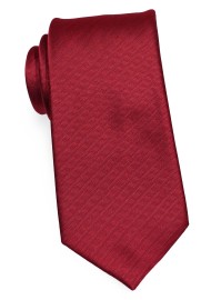 Herringbone Designer Tie in Cherry