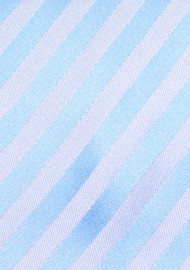 Capri Blue Kids Sized Tie with Subtle Stripes