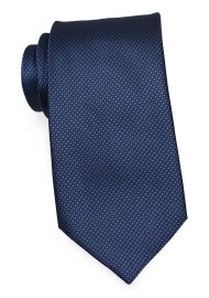 Classy Navy Tie with Grenadine Texture