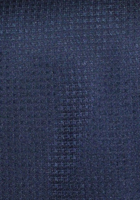 Micro Check Tie in Dark Midnight Blue