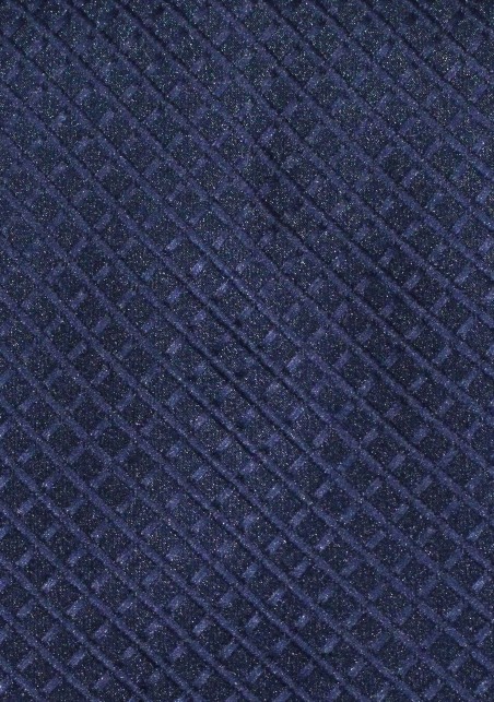 Blue Kids Tie with Graphic Embroidery