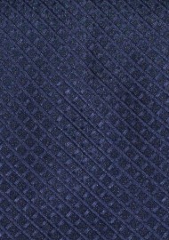 Blue Kids Tie with Graphic Embroidery