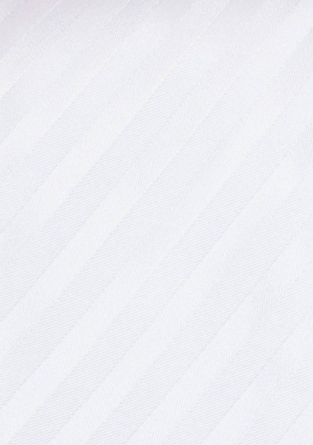 Bright White Striped Extra Long Tie