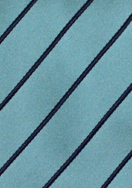 Striped Mens Tie in Teal Turquoise