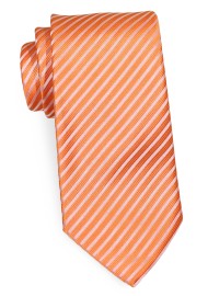 Tangerine Color Kids Neck Tie