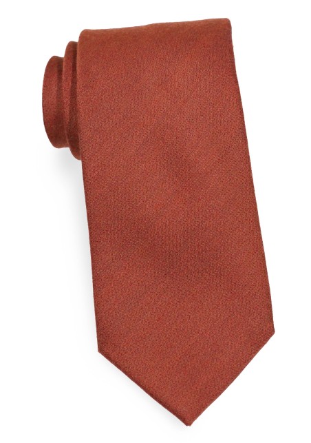 Cinnamon Spice Wool Textured Tie