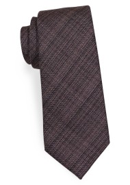 Wool Skinny Necktie in Espresso Brown