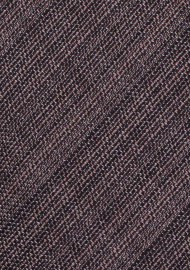 Wool Skinny Necktie in Espresso Brown