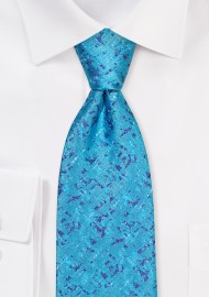 Abstract Design Mens Tie in Turqoise