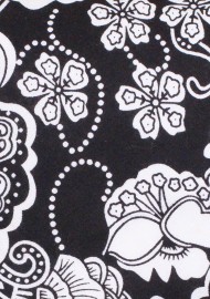 Bandana Paisley Tie | Black and White Floral Paisley Cotton Tie
