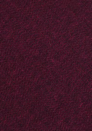 Burgundy Tie. | Matte Cotton Tie in Burgundy | Herringbone Slim Cut Ties