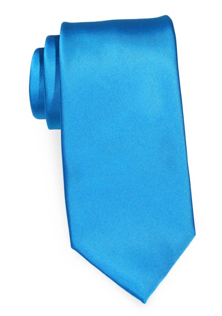 Mens Necktie in Solid Ice-Blue