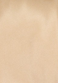 XL Tie in Golden Champagne | Solid Satin XXL Length Tie in Golden Champagne