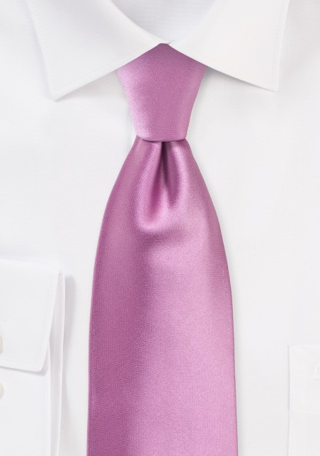 Solid Color Tie in Orchid