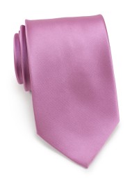 Solid Color Tie in Orchid