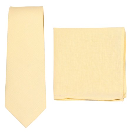 Lemon Sorbet Linen Tie Set