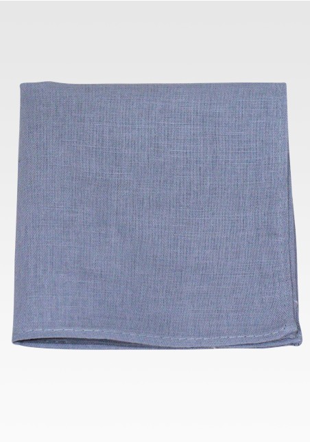 Linen Necktie Combo in Dusty Blue