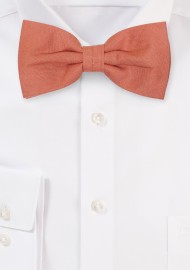 Bronzer Linen Bow Tie with Matching Bronzer Pocket Square