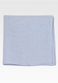 Linen Tie and Hanky Set in Moody Blue