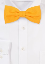 Linen Suspender Tie Set in Marigold