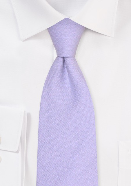 Iris Colored Linen Suspender and Mens Tie Set