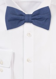 Linen Suspender Tie Set in Neptune Blue - Linen Dress Suspender Sets
