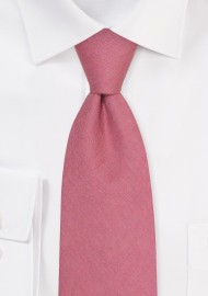 Linen Suspender Tie Set in Vintage Mauve