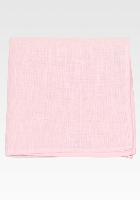 Linen Suspender Tie Set in Petal Pink