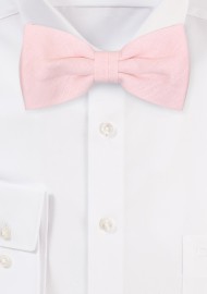 Linen Suspender Tie Set in Petal Pink