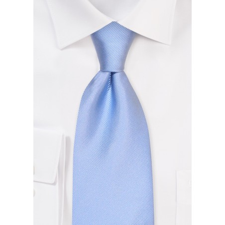 Textured Kids Tie in Soft Blue