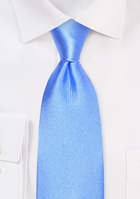 Corduroy Silk Tie in Sky Blue