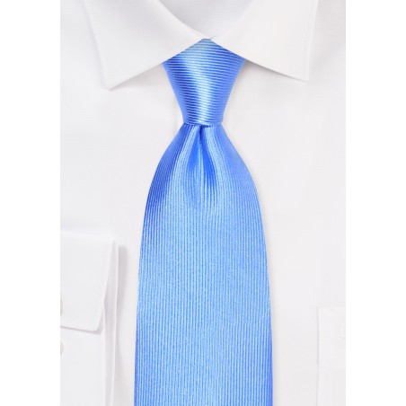 Corduroy Silk Tie in Sky Blue