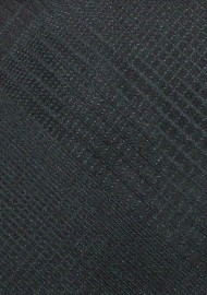 Stylish Plaid Designer Tie in Black and Charcoal