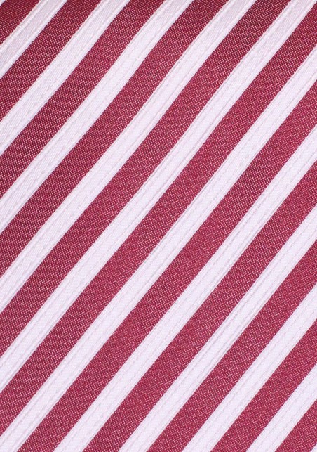 Summer Striped Necktie in Deep Claret