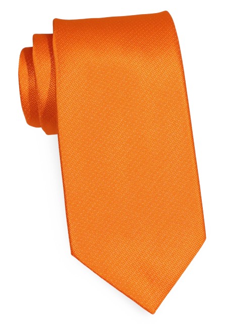 Tangerine Orange Wedding Tie