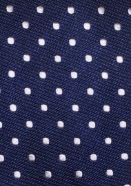Navy and Silver Dotted Tie