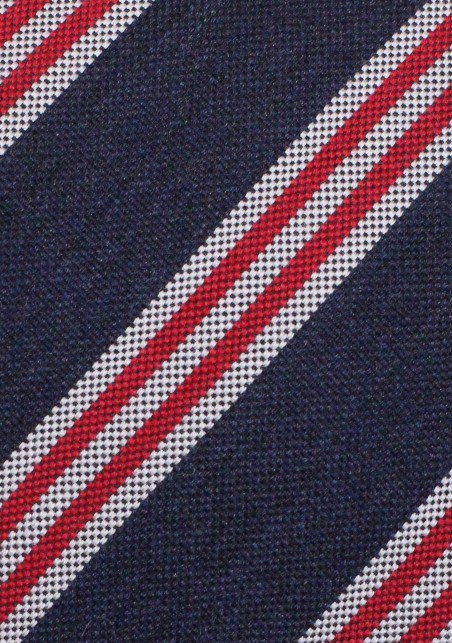Modern Skinny Tie in Navy, Red, Gray