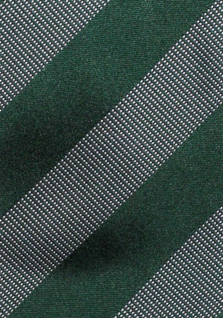 Men's Striped Tie in Muted Green