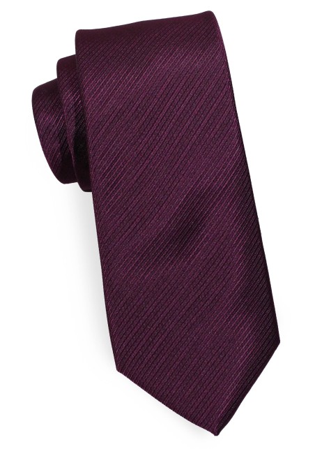 Wine Red Skinny Necktie