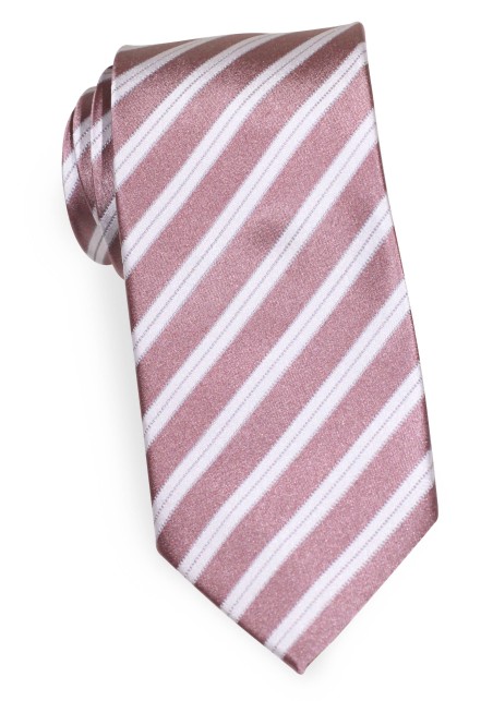 Rose Petal Striped Kids Neck Tie