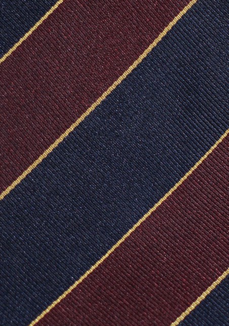 Regimental Kids Neck Tie in Burgundy and Navy