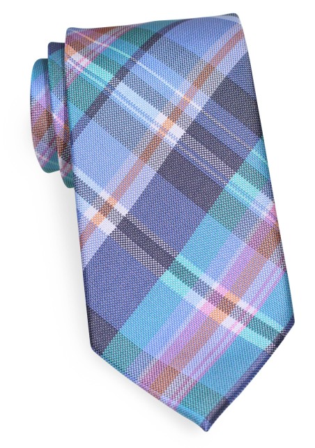 Colorful Mens Madras Tie | Colorful Tie with Madras Checks
