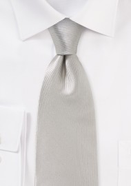Corduroy Silk Tie in Platinum