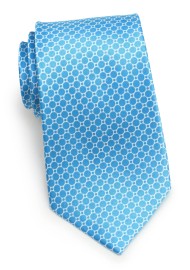 Satin Silk Designer Tie in Marine Blue